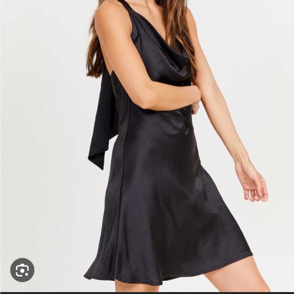 Altar'd State Black Asymmetrical Dress